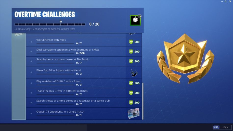 How to Complete the Overtime Challenges in Fortnite - Guide Stash