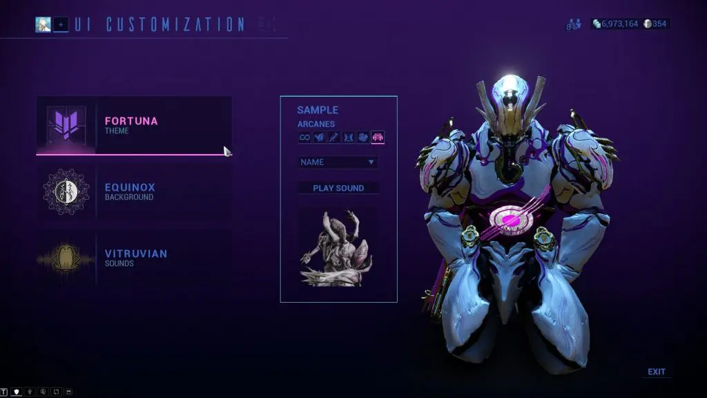 warframe ui customization 1024x576 - How to Change Interface Themes in Warframe