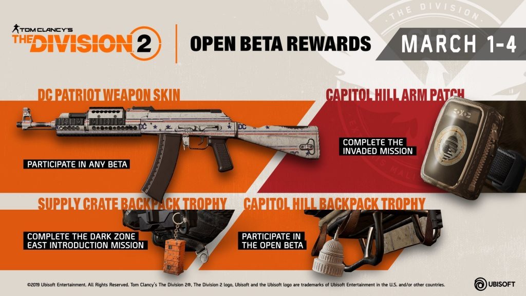 TCTD2 OpenBeta BetaRewards Infographic 1024x576 - All Keychain Locations in The Division 2