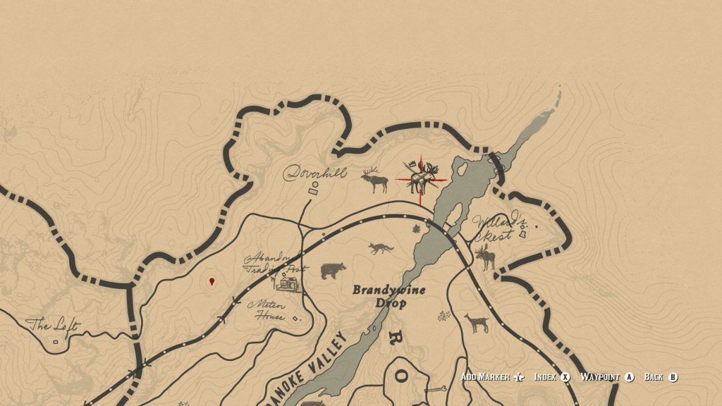 Red Dead Redemption 2 Legendary Animal Location Moose 1024x576 - Legendary Animal Locations - Red Dead Redemption 2