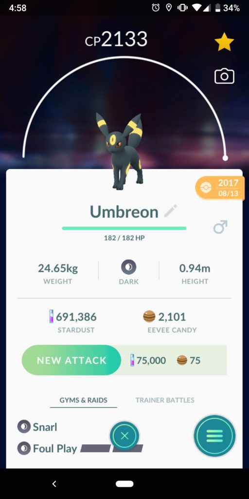 Umbreon 512x1024 - How to Evolve Eevee in Pokémon GO