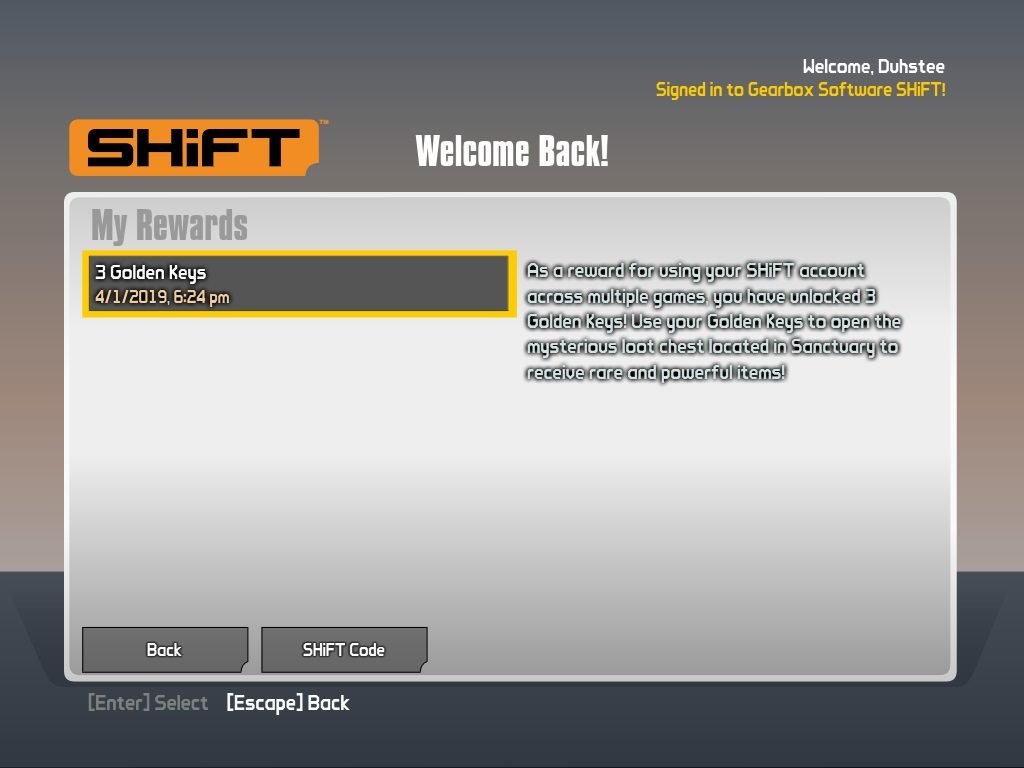 SHiFT 1024x768 - How to Claim SHiFT Codes in Borderlands