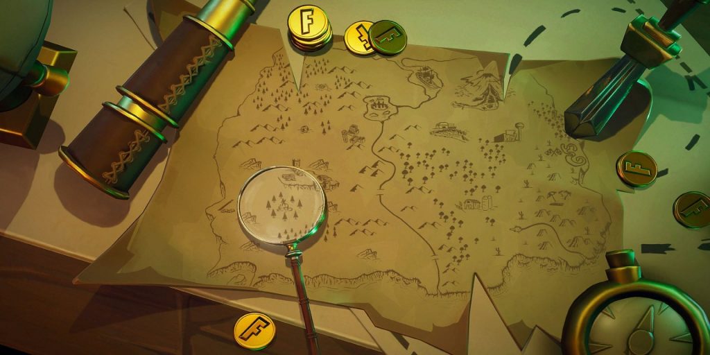 Fortnite Treasure Map Loading Screen Season 8 1024x512 - Search Where the Knife Points on the Treasure Map in Fortnite