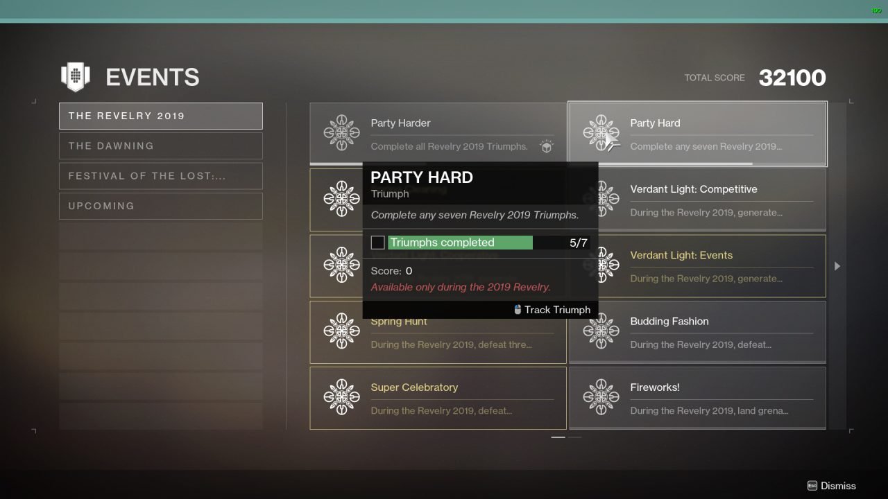 How to Complete the Party Hard Triumph in Destiny 2 ...