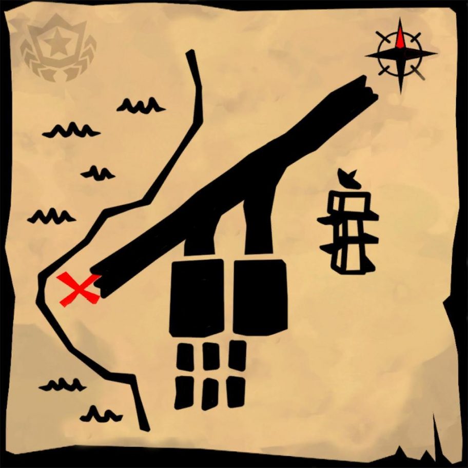 follow the treasure map signpost paradise