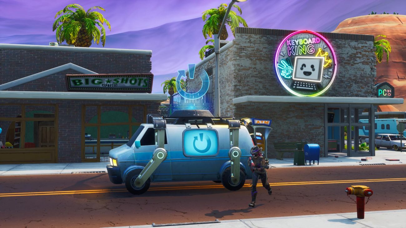 Fortnite: Search the Treasure Map Signpost in Paradise Palms