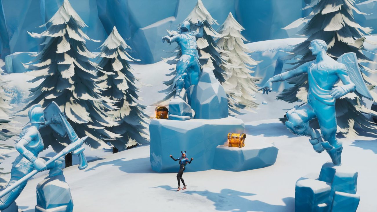 Where To Dance Between Three Ice Sculptures In Fortnite - Guide Stash