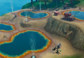 Where to Dance Between Four Hot Springs in Fortnite