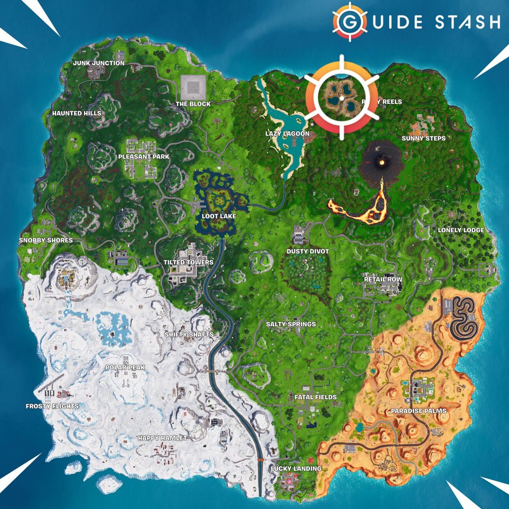 Four Hot Springs Fortnite Map 1024x1024 - Where to Dance Between Four Hot Springs in Fortnite