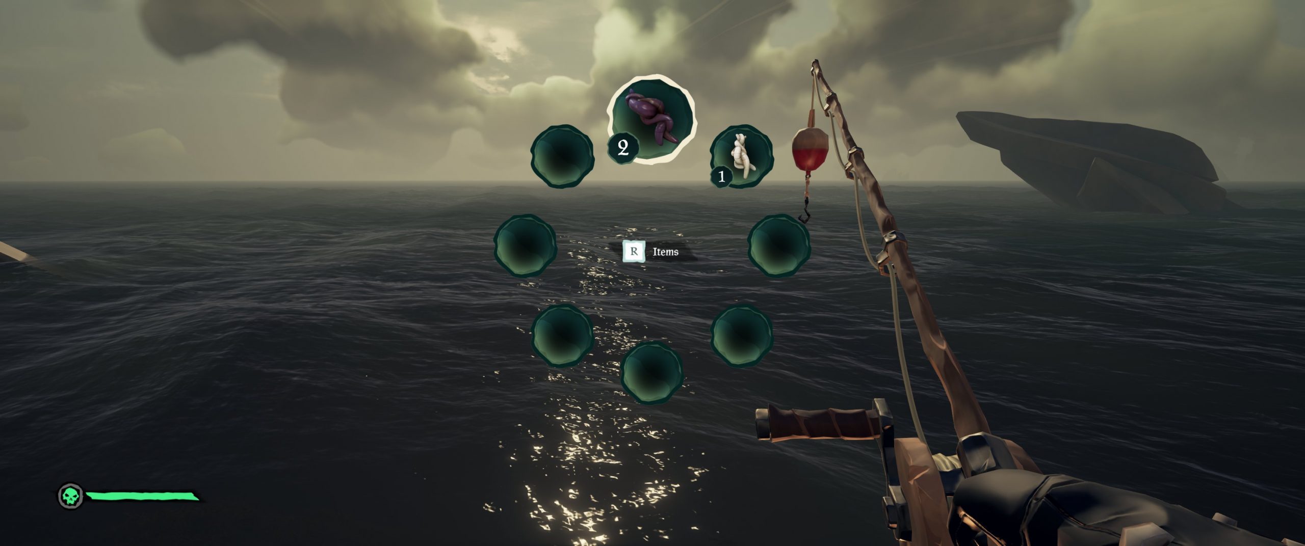 Ebony fishing pole sea of thieves