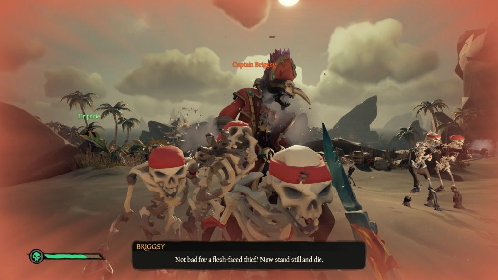Sea of Thieves Briggsy fight skeletons 1024x576 - How to kill Briggsy in Sea of Thieves