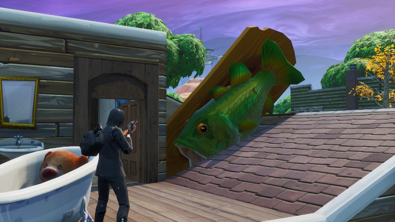 Visit an Oversized Phone, Big Piano, and Giant Dancing Fish Trophy in Fortnite