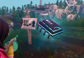 Find Fortbyte 64 With Rox on Top Stunt Mountain in Fortnite
