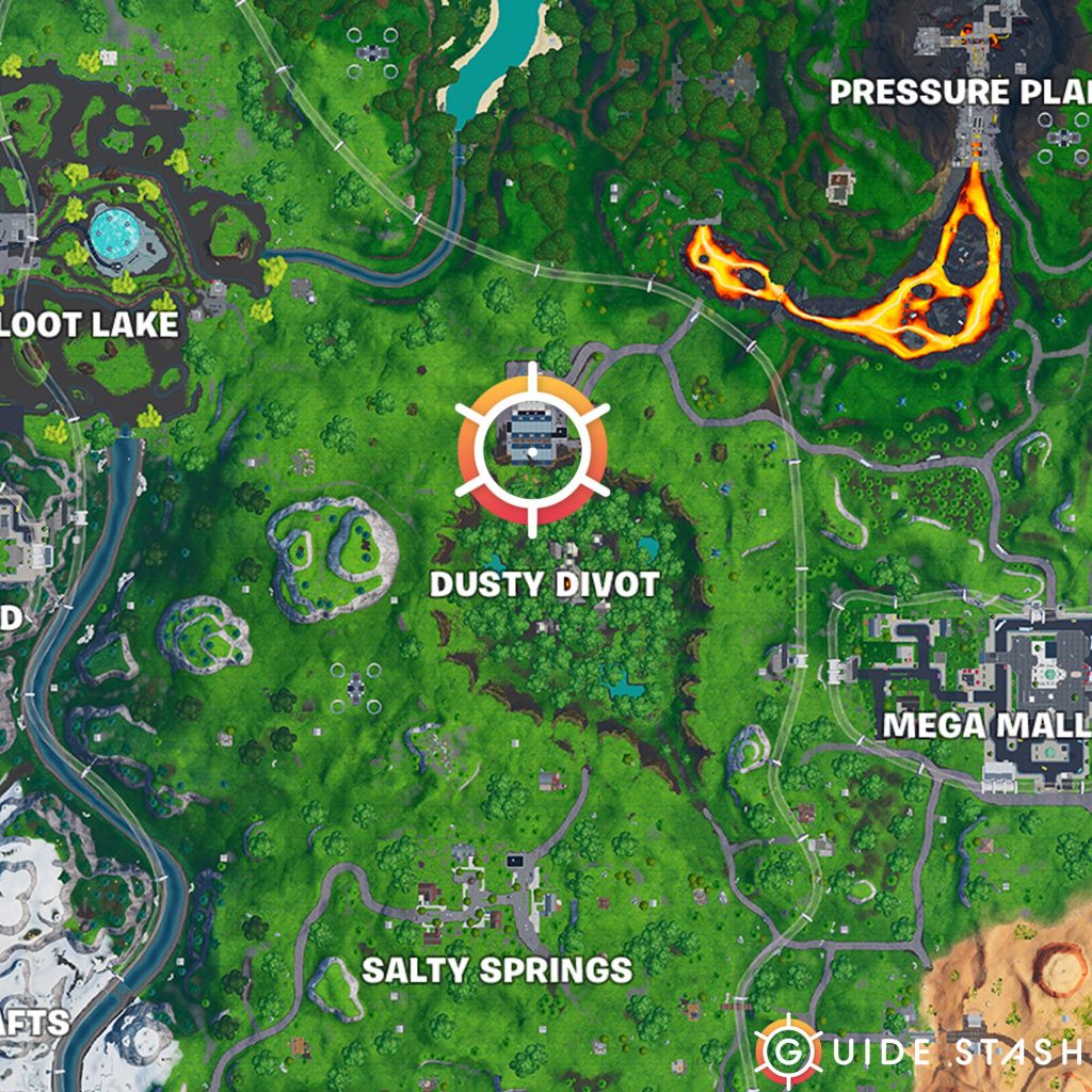 Fortnite Fortbyte 31 Meteor Crater Overlook Map 1024x1024 - Find Fortbyte 31 at the Meteor Crater Overlook in Fortnite