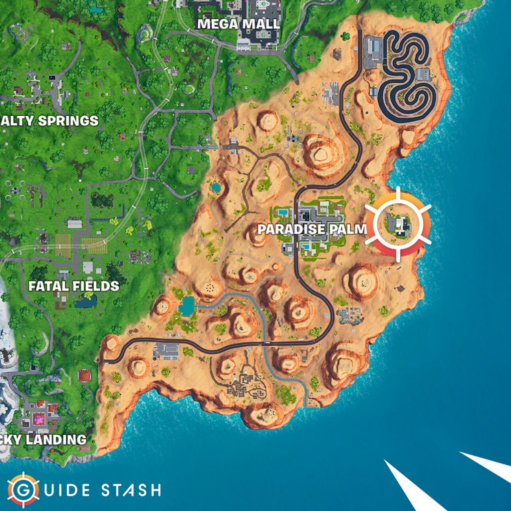 Fortnite Fortbyte 74 Filing Cabinet Assassins Basement Location Map 1024x1024 - Where to Find Fortbyte 74 in a Filing Cabinet in Fortnite