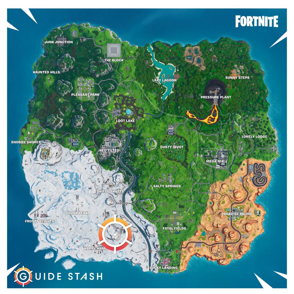 Fortnite Fortbyte 48 Mountain Top Throne Map 1024x1024 - Find Fortbyte 48 Beside a Mountain Top Throne in Fortnite