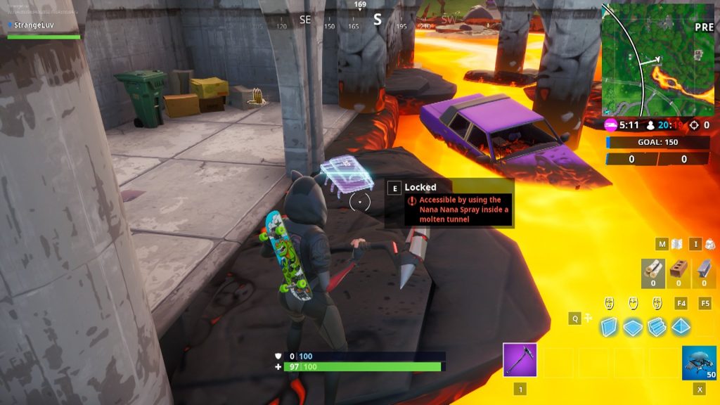 Fortbyte 12 Location Fortnite 1024x576 - Where to Find Fortbyte 12 in a Molten Tunnel in Fortnite