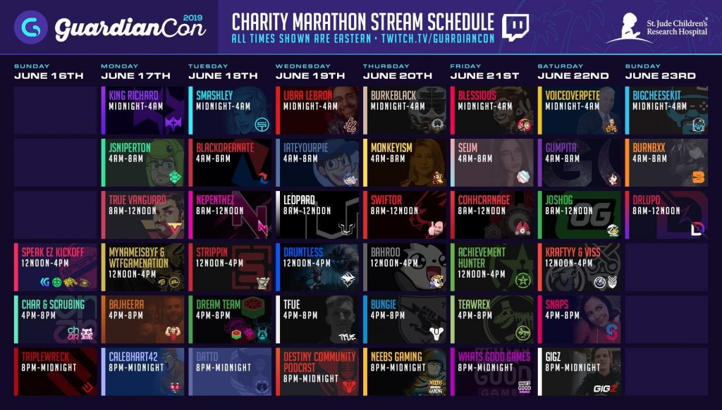 GuardianCon Stream by Bungie Raised $400K for Charity - Guide Stash