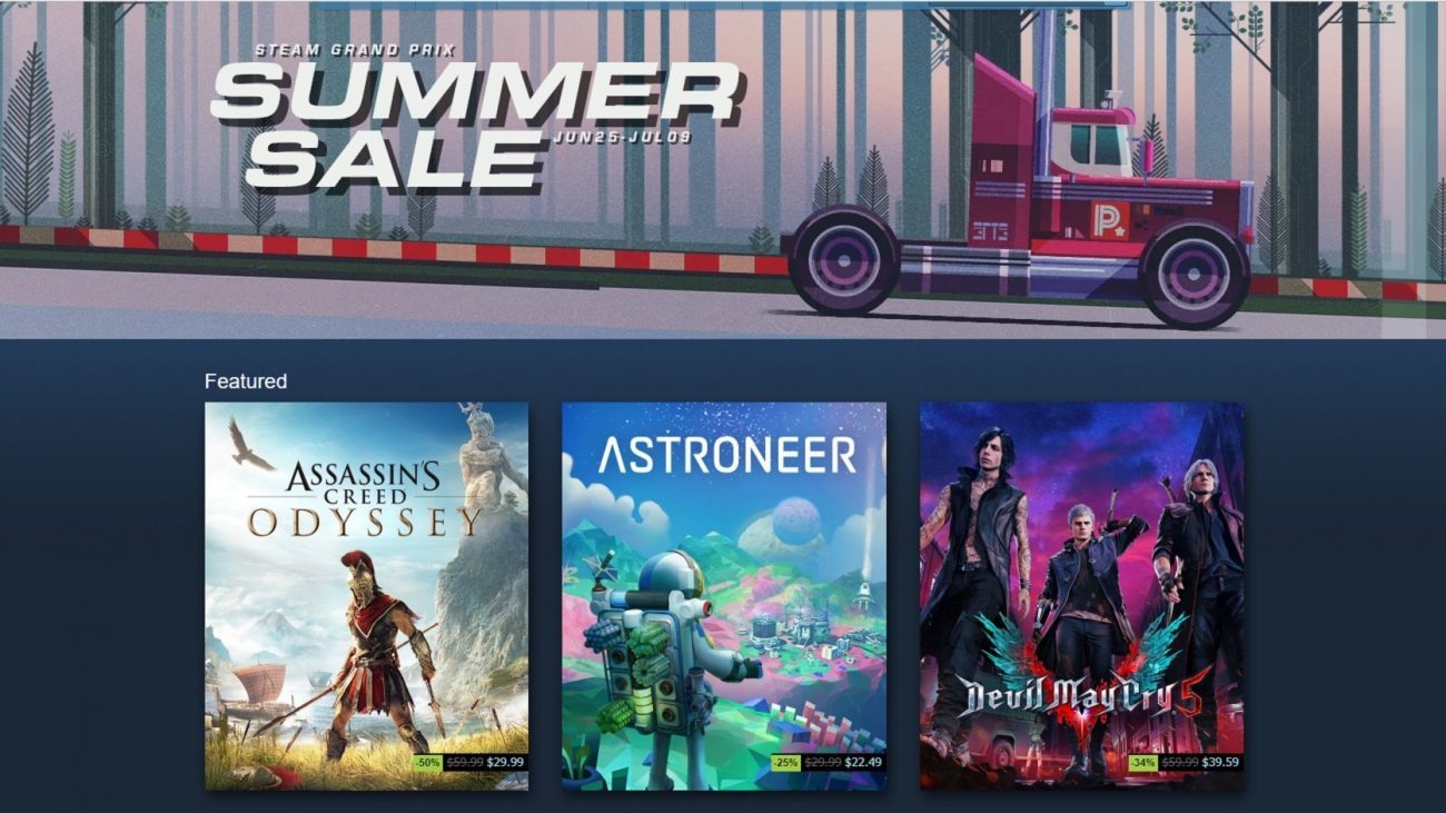 Steam Summer Sale 2019 Goes Live With the Steam Grand Prix