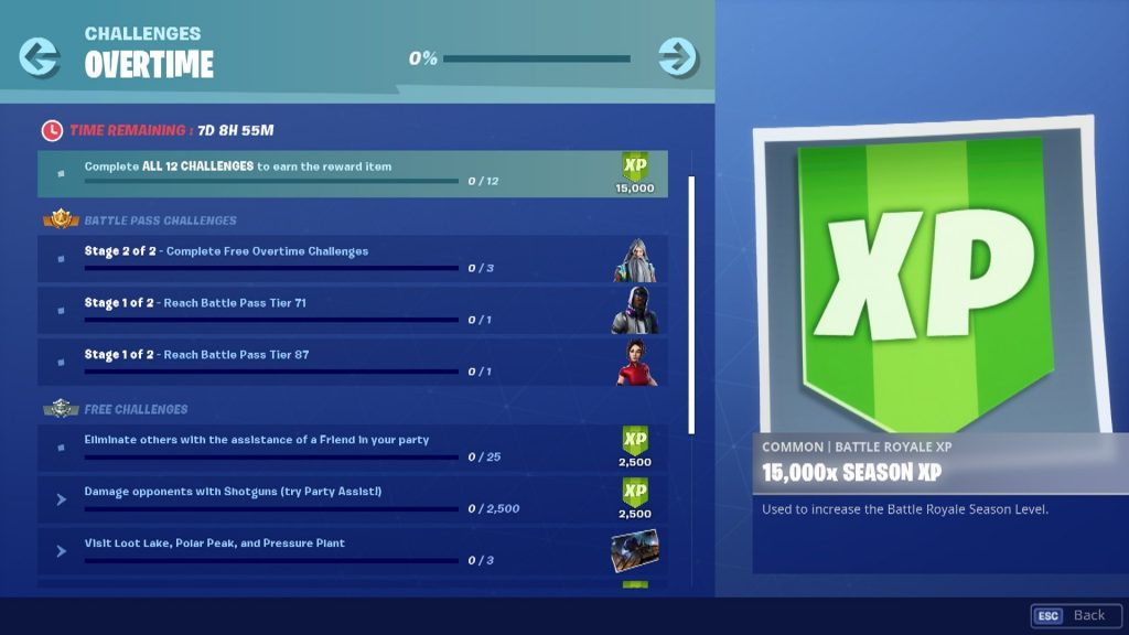 Fortnite Overtime Challenges List 1024x576 - Fortnite Season 9 Overtime Challenges Now Available