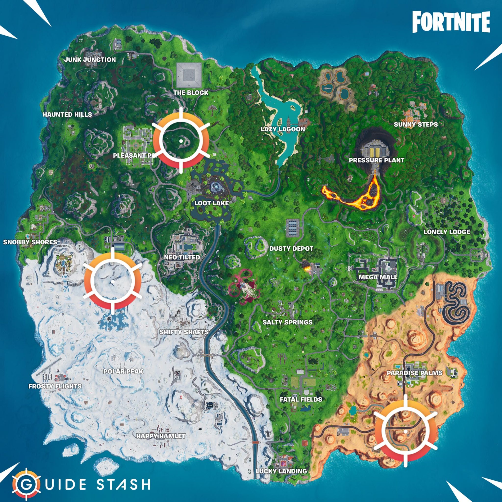 Stone Head Statue, Durrr Burger Head, and Dinosaur in Fortnite - Guide ...