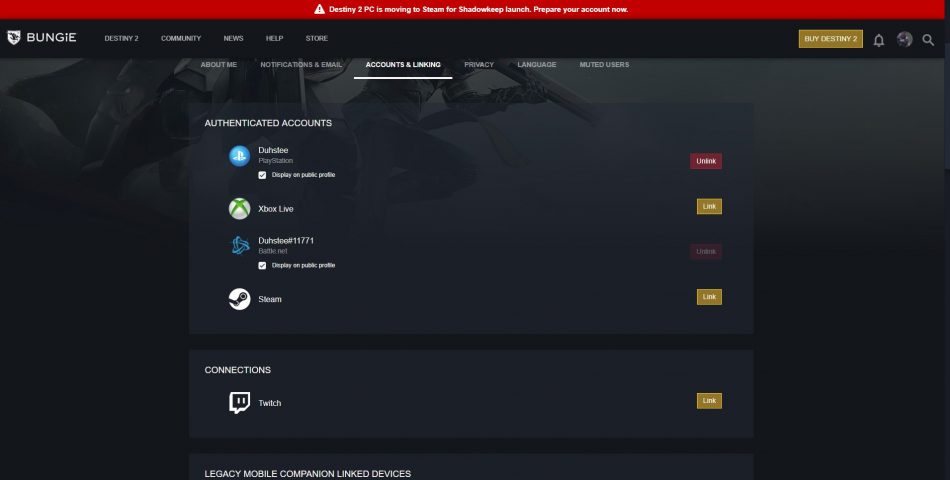 How to Link Blizzard and Steam Accounts for Destiny 2 - Guide Stash