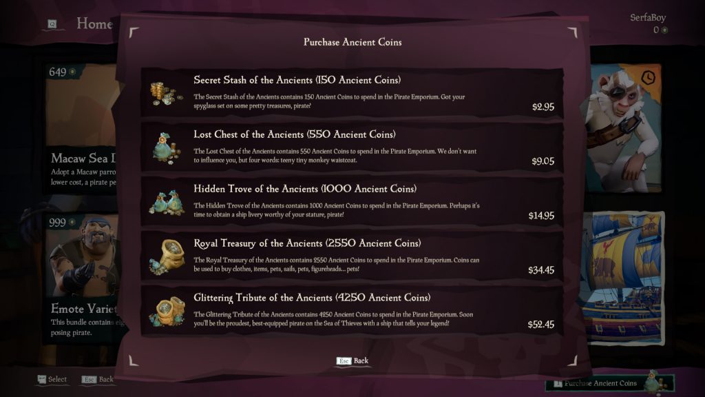 Sea of Thieves Ancient Coins prices 1024x576 - How to get Ancient Coins in Sea of Thieves