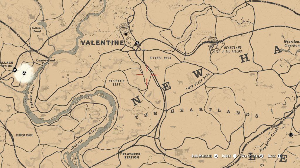 valentine bison location rdr2 1024x576 - Bison Locations - Red Dead Redemption 2