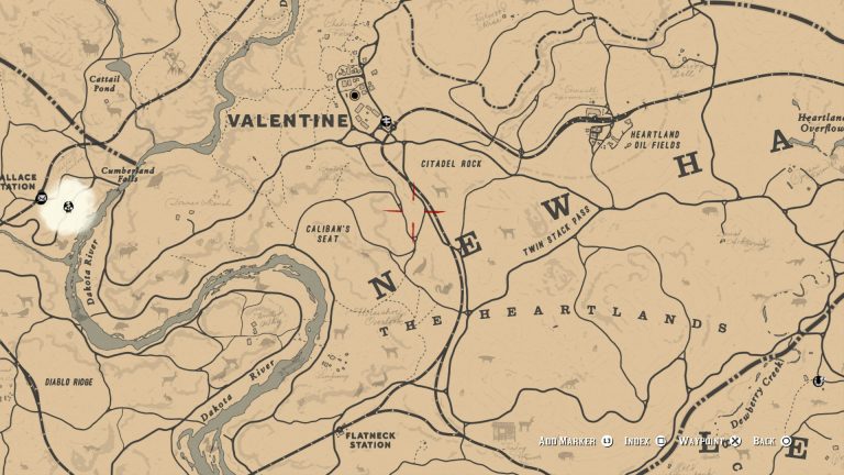 Bison Locations Red Dead Redemption 2 Guide Stash   Valentine Bison Location Rdr2 768x432 