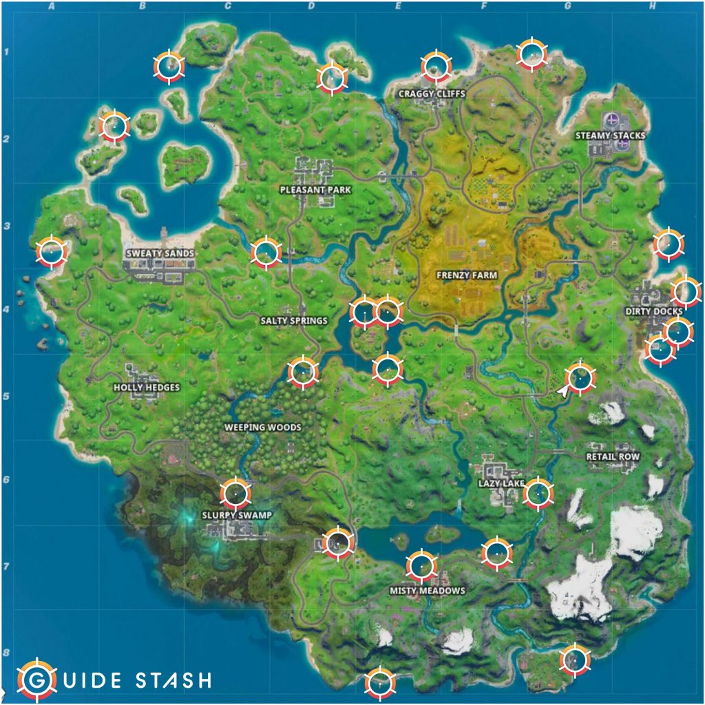 Fortnite Motorboat Locations Map 1024x1024 - All Motorboat Locations in Fortnite