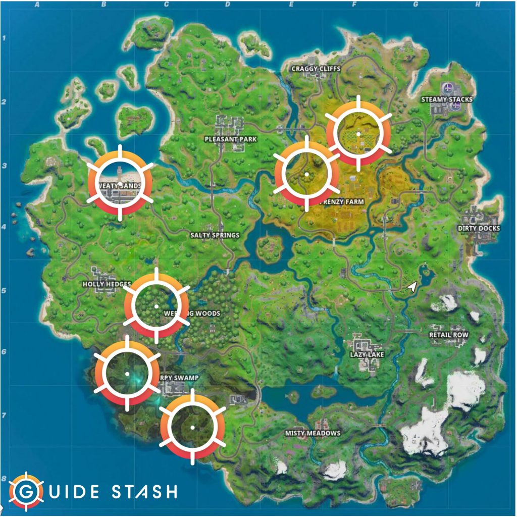 Consume Foraged Items Fortnite Map 1024x1024 - Where to Consume Foraged Items in Fortnite