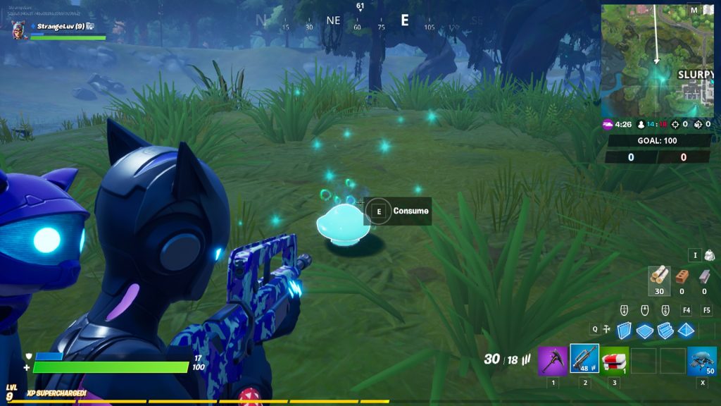 Foraged Item Mushroom Fortnite 1024x576 - Where to Consume Foraged Items in Fortnite
