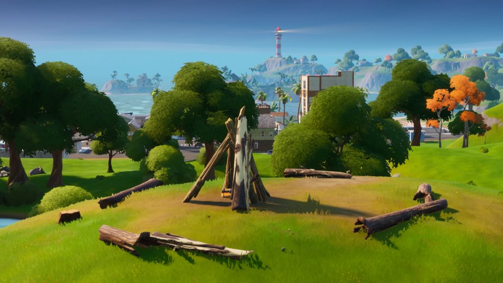 Fortnite Timber Tent Location 1024x576 - Dance at the Pipeman, Hayman, and Timber Tent in Fortnite