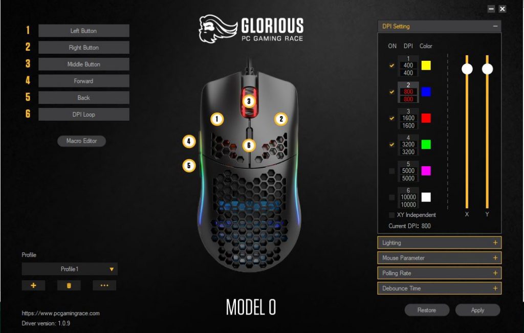 Glorious Model O Software 1024x651 - Lightweight Done Right - Glorious Model O Mouse Review