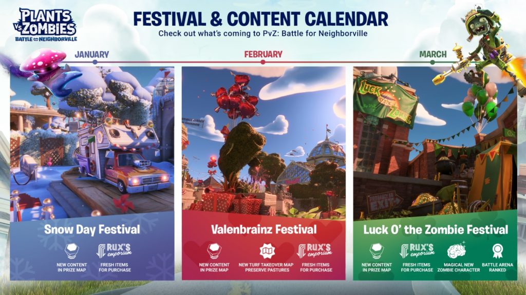 Festival Roadmap 2020 PVZ Battle for Neighborville 1024x576 - Snow Day Hits Plants vs. Zombies Battle for Neighborville