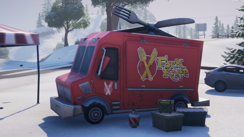 Fork Knife Food Truck Fortnite 1024x576 - Where to Visit Food Trucks in Fortnite