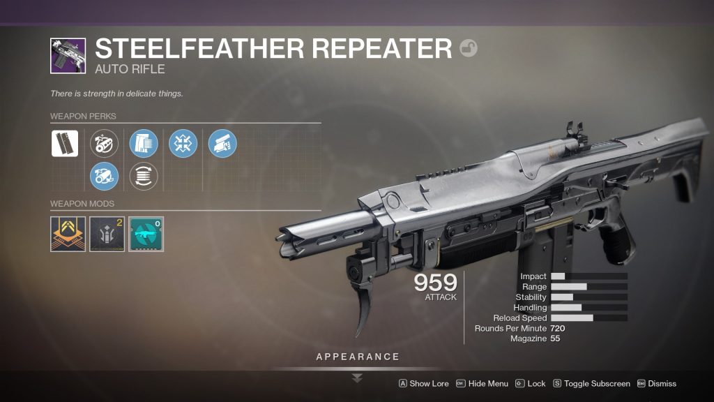Steelfeather Repeater God Roll 1024x576 - Steelfeather Repeater God Roll – Destiny 2