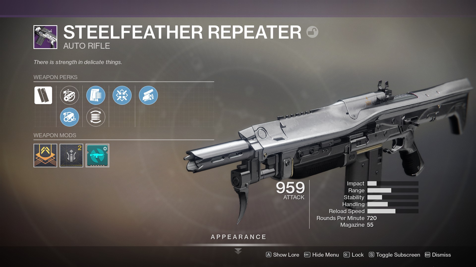 Steelfeather Repeater God Roll