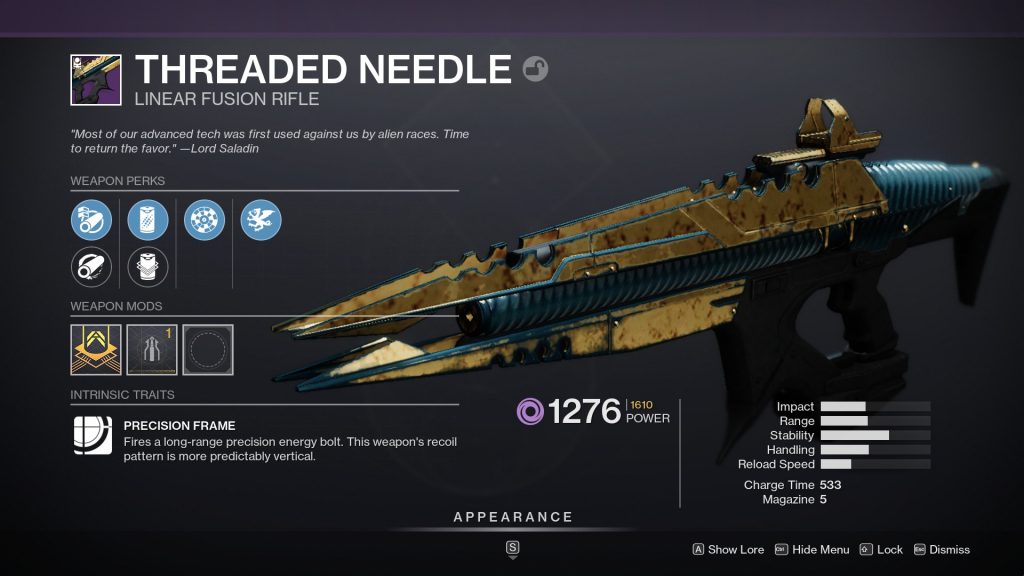 Threaded Needle 1024x576 - Threaded Needle God Roll – Destiny 2
