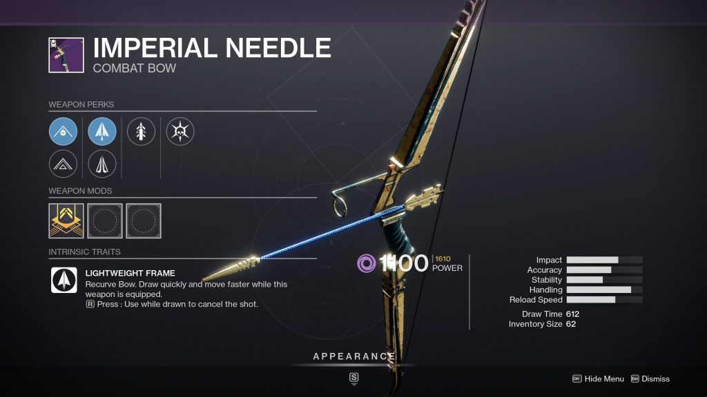 Imperial Needle 1024x576 - Imperial Needle God Roll – Destiny 2