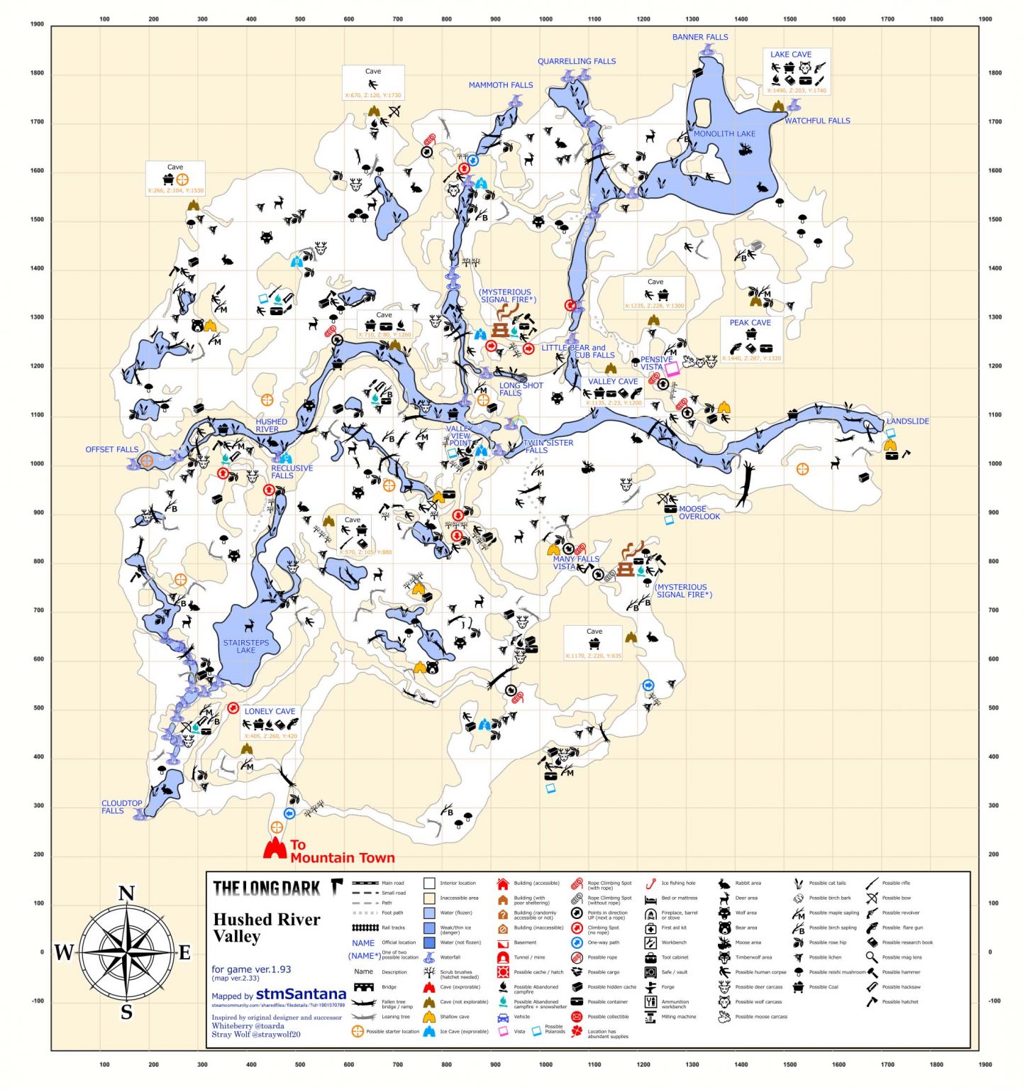 Region Maps and Transition Zones - The Long Dark - Guide Stash