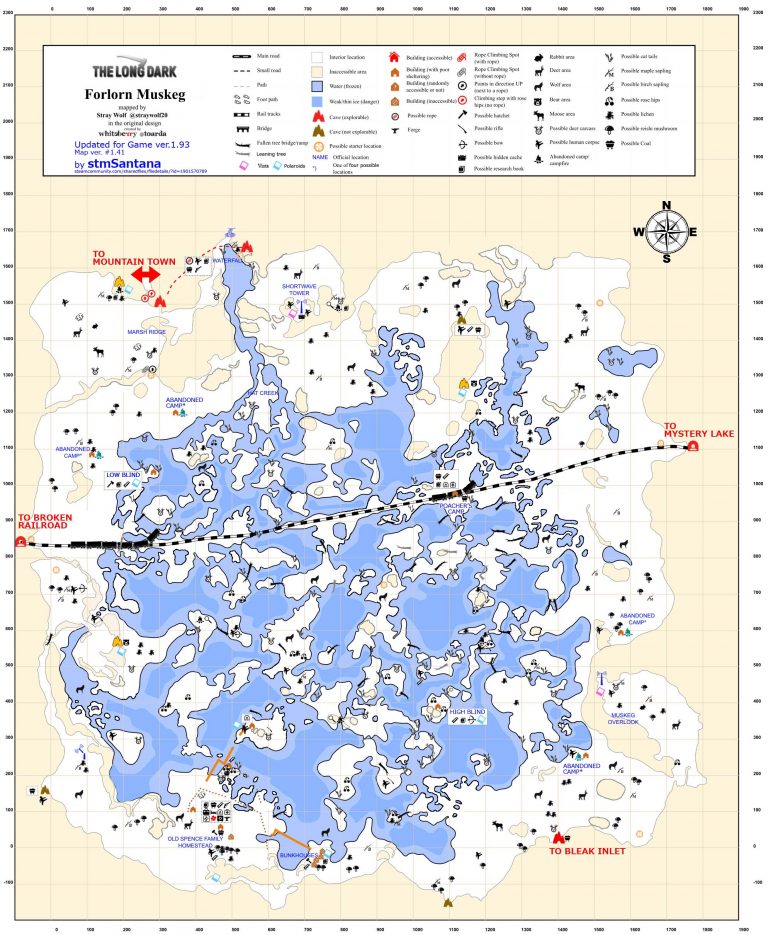 Region Maps and Transition Zones - The Long Dark - Guide Stash