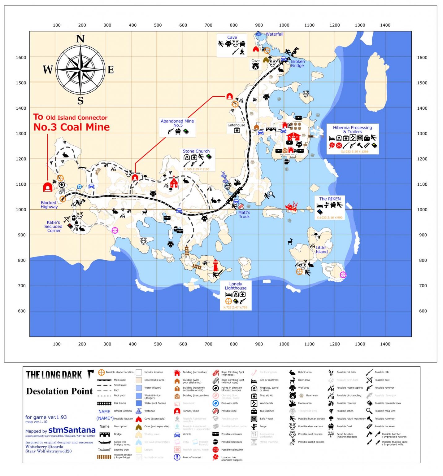 Region Maps and Transition Zones The Long Dark Guide Stash