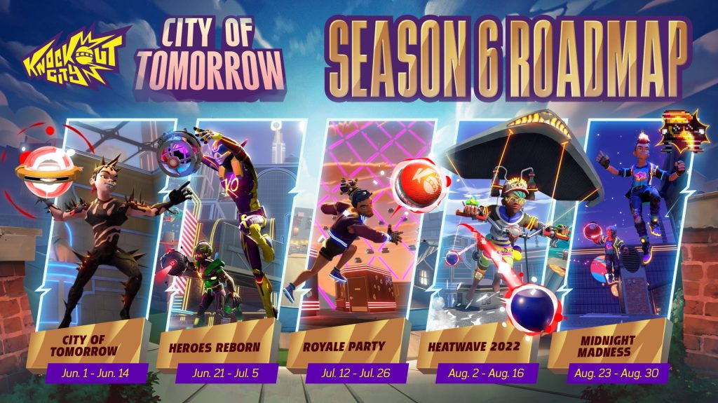 Knockout City Season 6 Roadmap 1024x575 - Knockout City Goes Free-to-Play With Season 6 Launch
