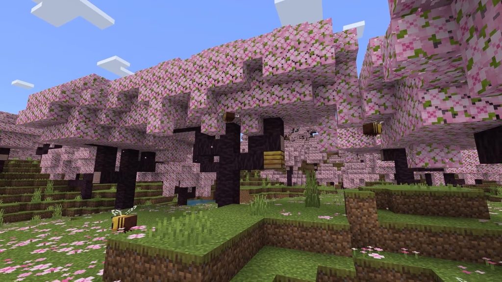 Minecraft Trails & Tales Update: Cherry Blossom Bome, how to play Bedrock  Beta & Java Snapshot - Dexerto